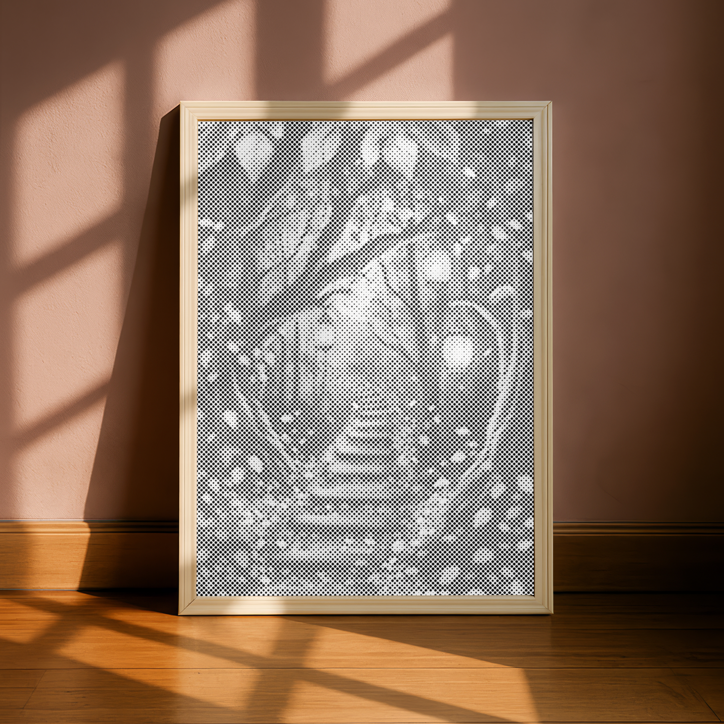 Path of Light in the Forest Dot Painting Kit beautiful scandinavian wall art