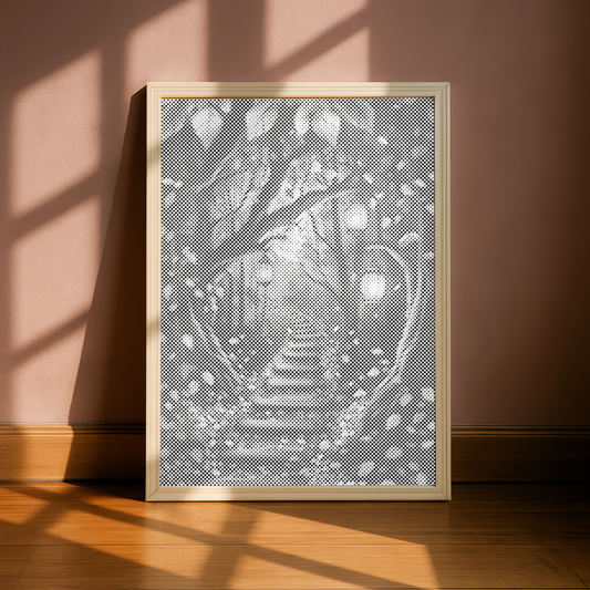 Path of Light in the Forest Dot Painting Kit beautiful scandinavian wall art