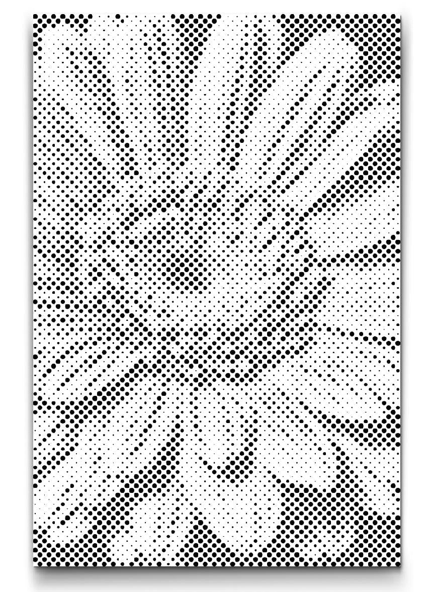 Dot Painting Gerbera Blume – Punktmalerei Motiv mit bunter Blüte in Nahaufnahme