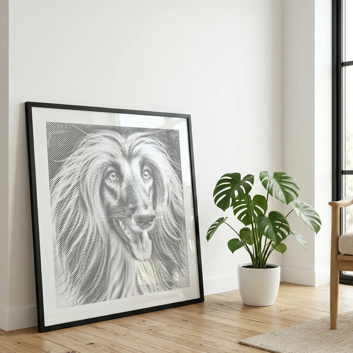Afghan Hound | Dot Painting Kit som färdigt prickmålning motiv