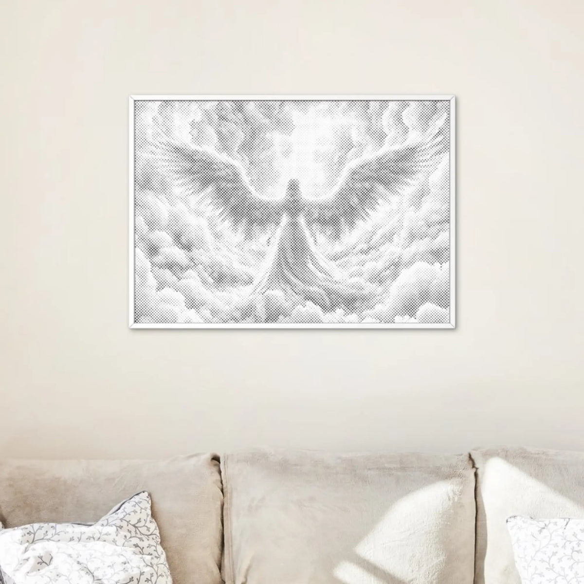 Angel Wings | Dot Painting Kit som färdigt prickmålning motiv