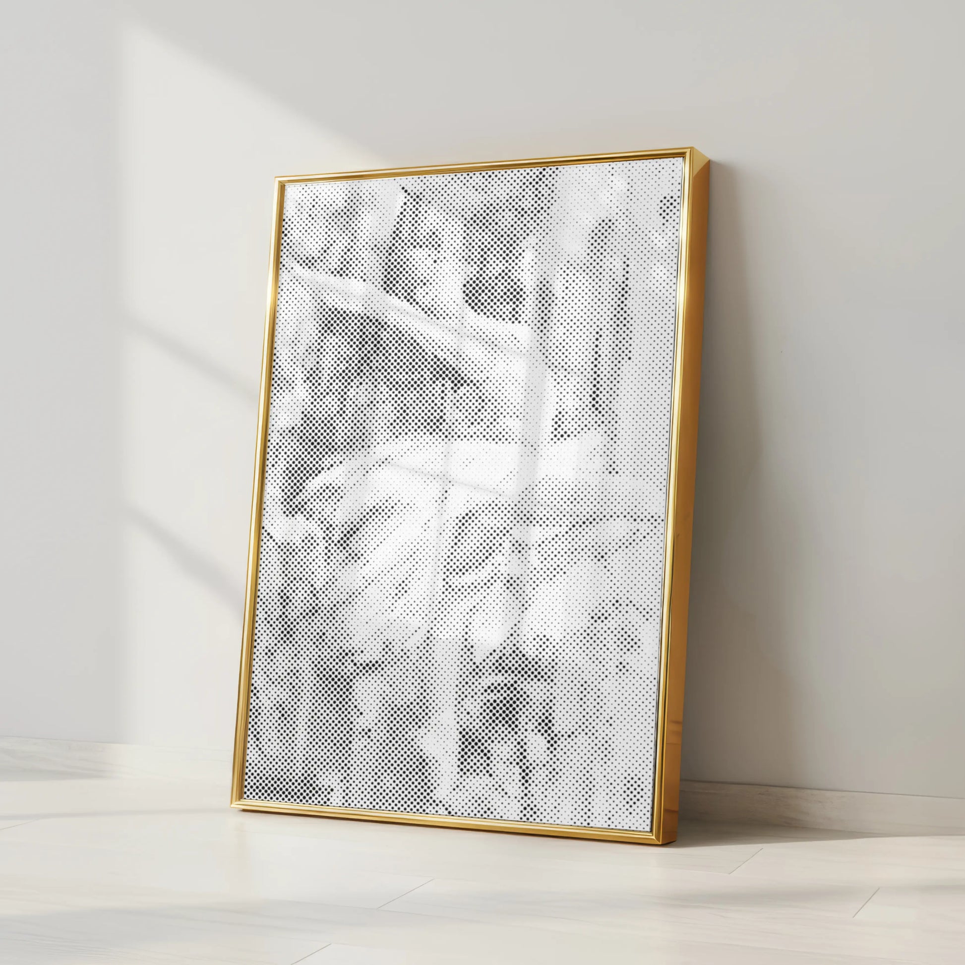 Framed abstract artwork on a white wall Ballerina in Motion | Dot Painting Kit