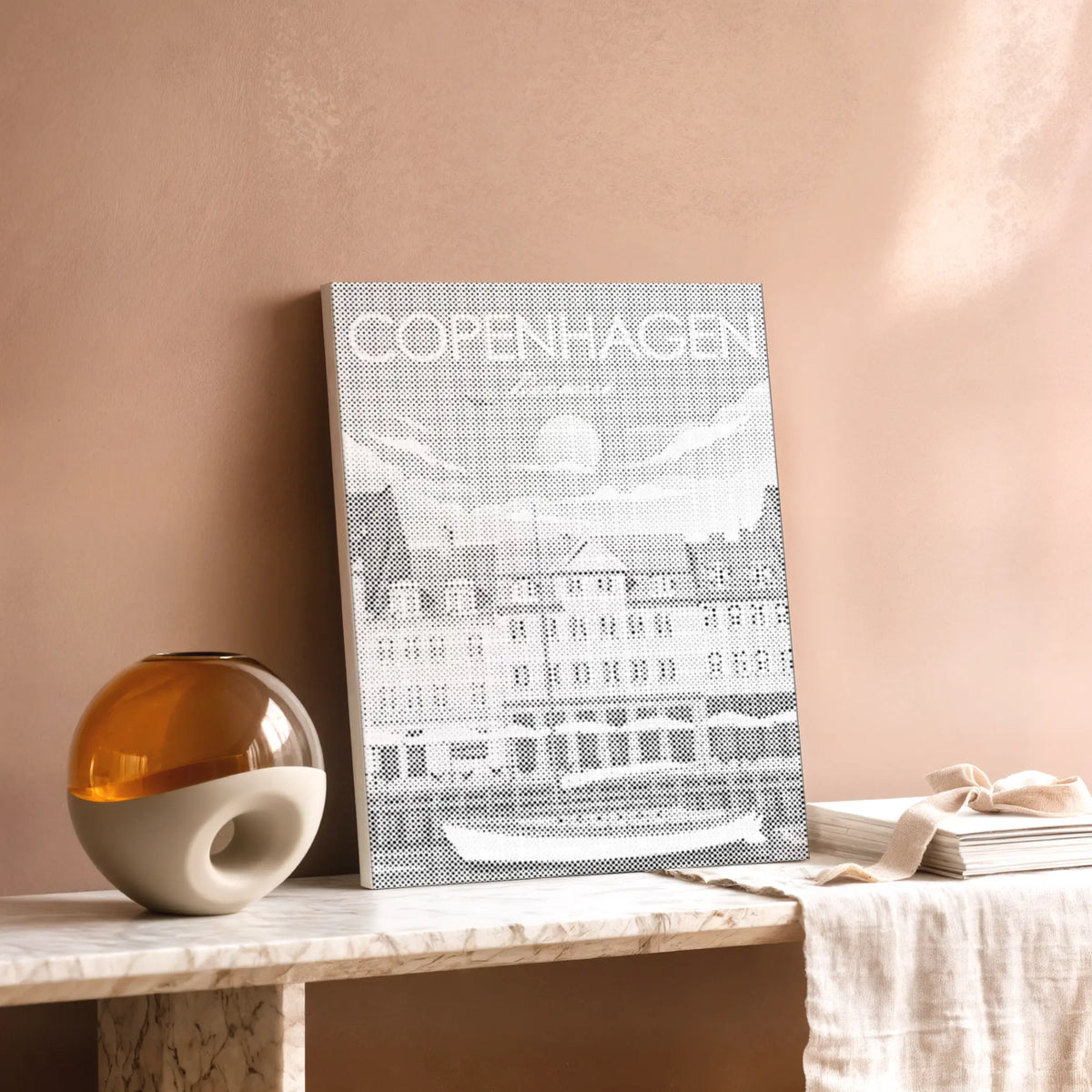 Copenhagen Nyhavn | Dot Painting Kit som färdigt prickmålning motiv