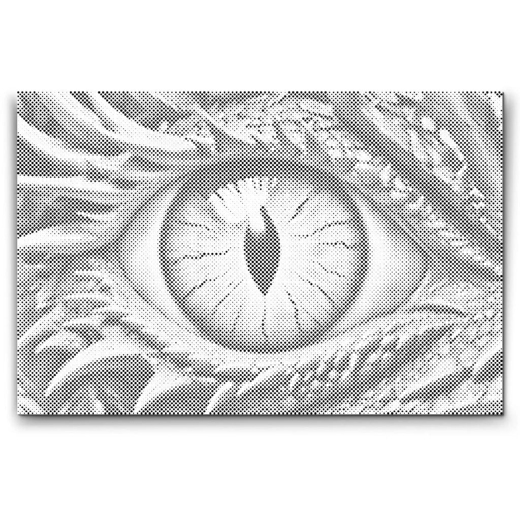 Dot Painting Drachenauge – Punktmalerei Motiv mit magischem Drachenauge