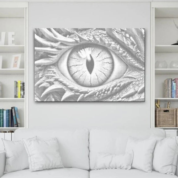 Dragon Eye | Dot Painting Kit som färdigt prickmålning motiv