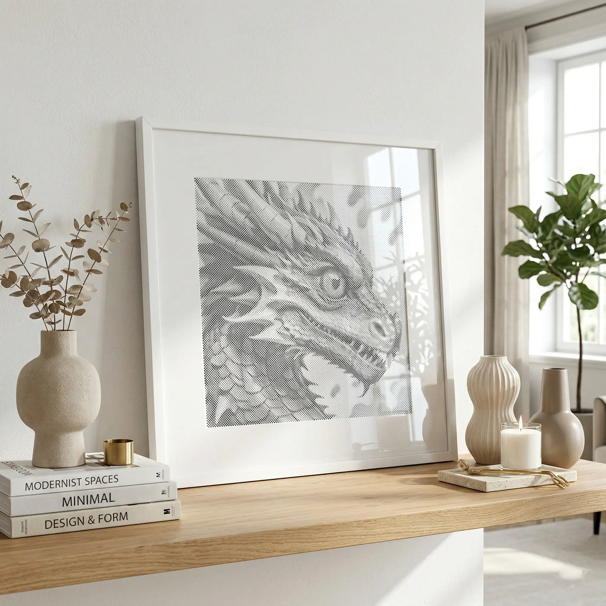 Dragon | Dot Painting Kit som färdigt prickmålning motiv