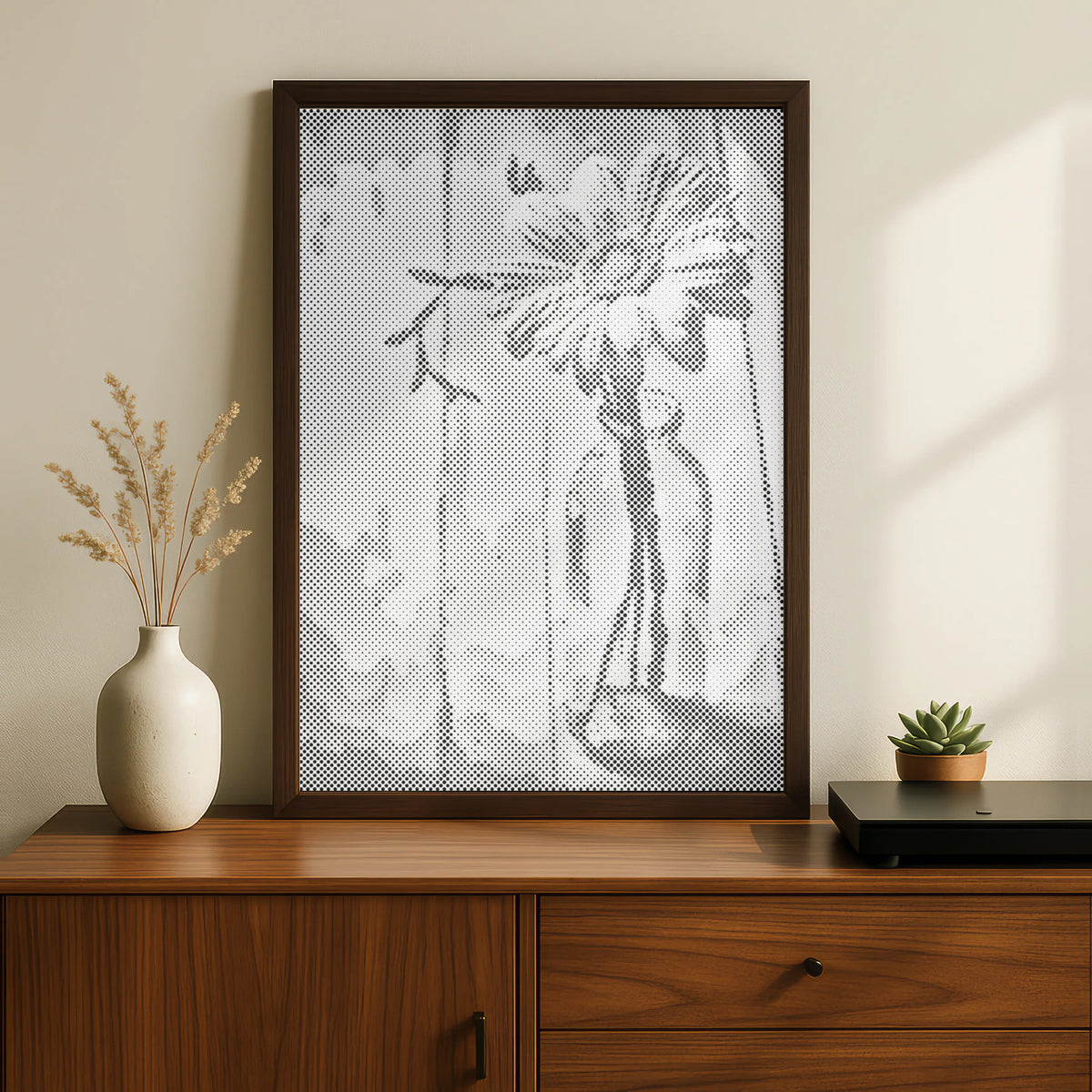 Flower in a Glass | Dot Painting Kit som färdigt prickmålning motiv