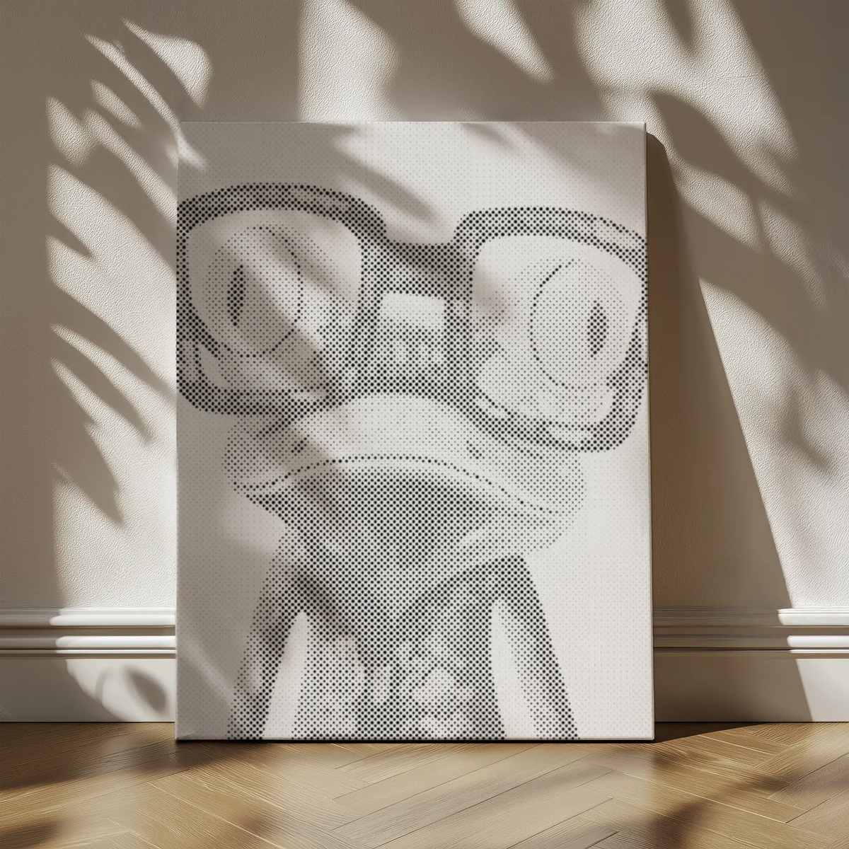 Frog with Glasses | Dot Painting Kit som färdigt prickmålning motiv