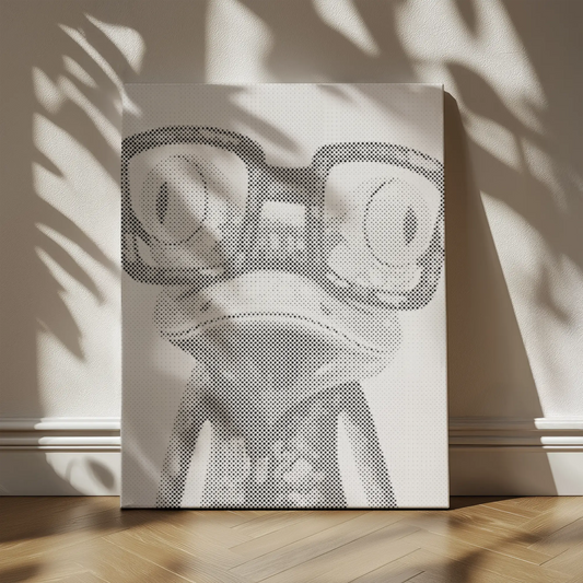 Frog with Glasses Dot Painting Kit wall art kids bedroom 