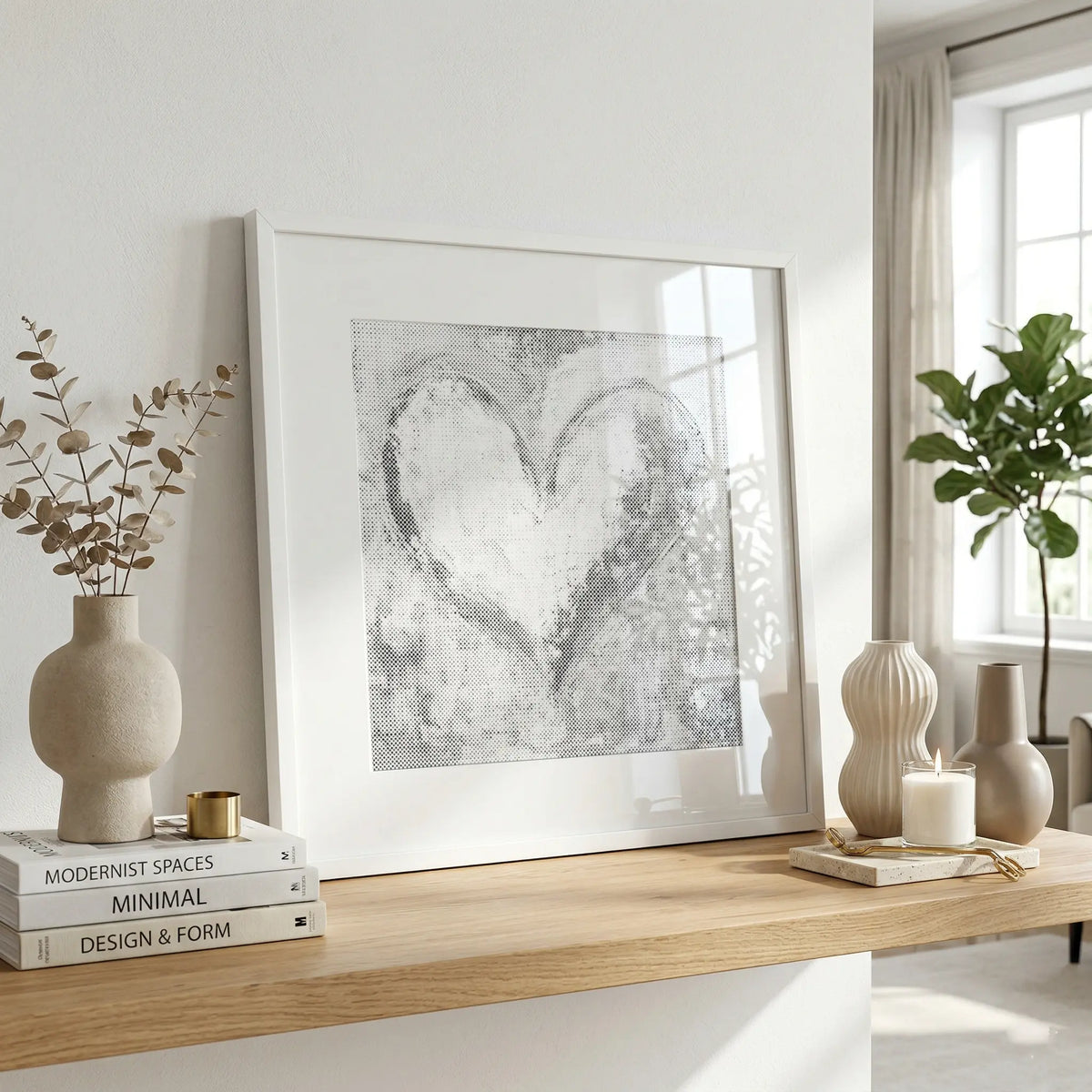 Heart of Dots | Dot Painting Kit som färdigt prickmålning motiv