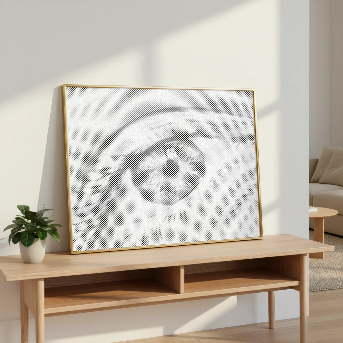 Human Eye | Dot Painting Kit som färdigt prickmålning motiv