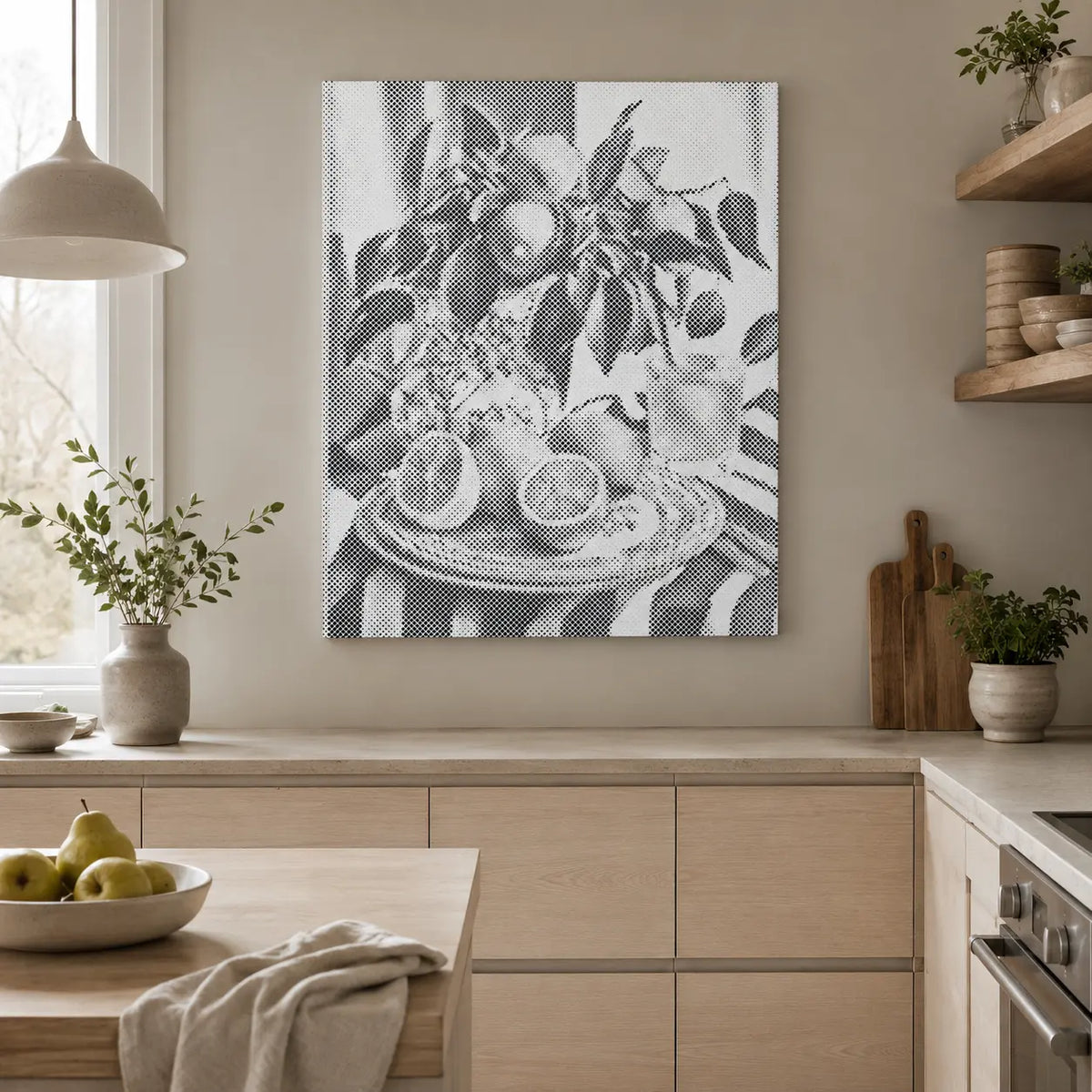 Lemon Still Life | Dot Painting Kit som färdigt prickmålning motiv