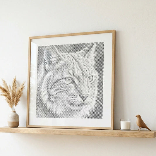 Lynx Dot Painting Kit wall art