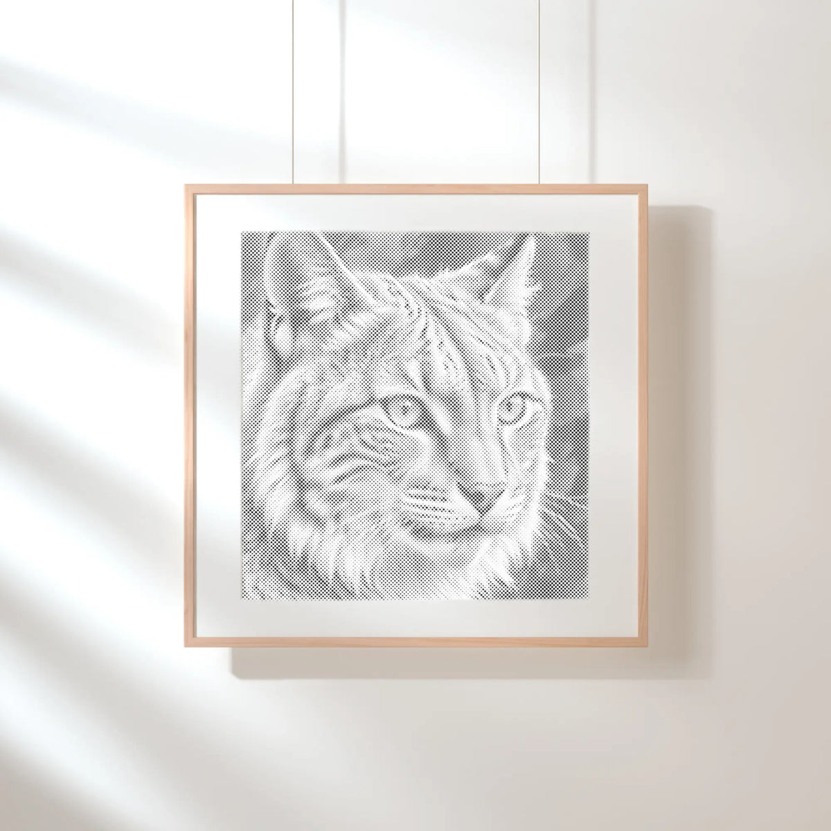 Lynx | Dot Painting Kit som färdigt prickmålning motiv