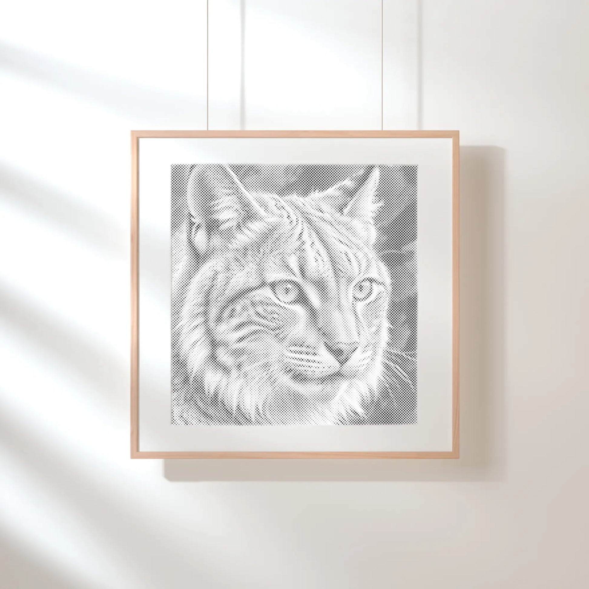 Lynx Dot Painting Kit minimal wall art