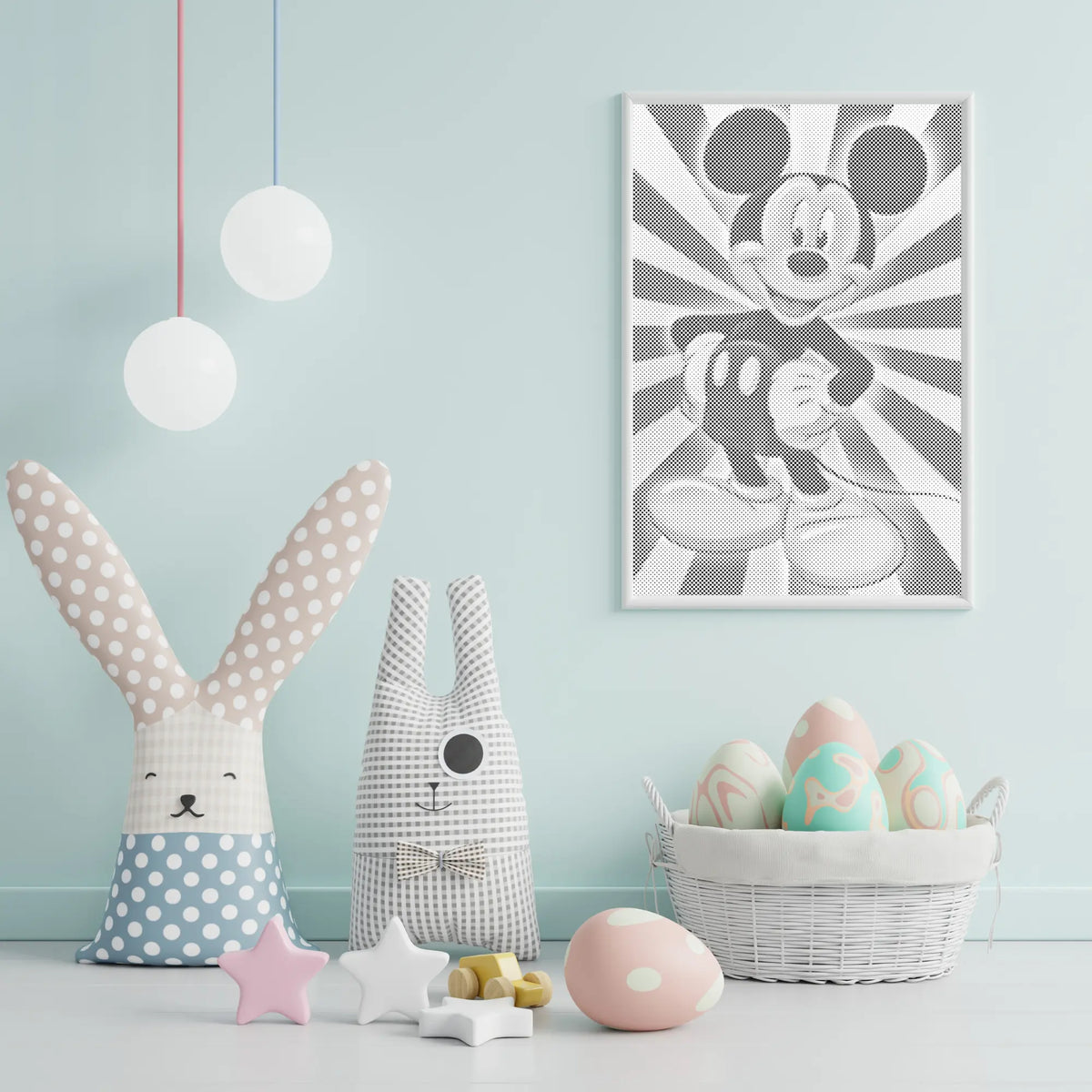 Mickey Mouse | Dot Painting Kit som färdigt prickmålning motiv