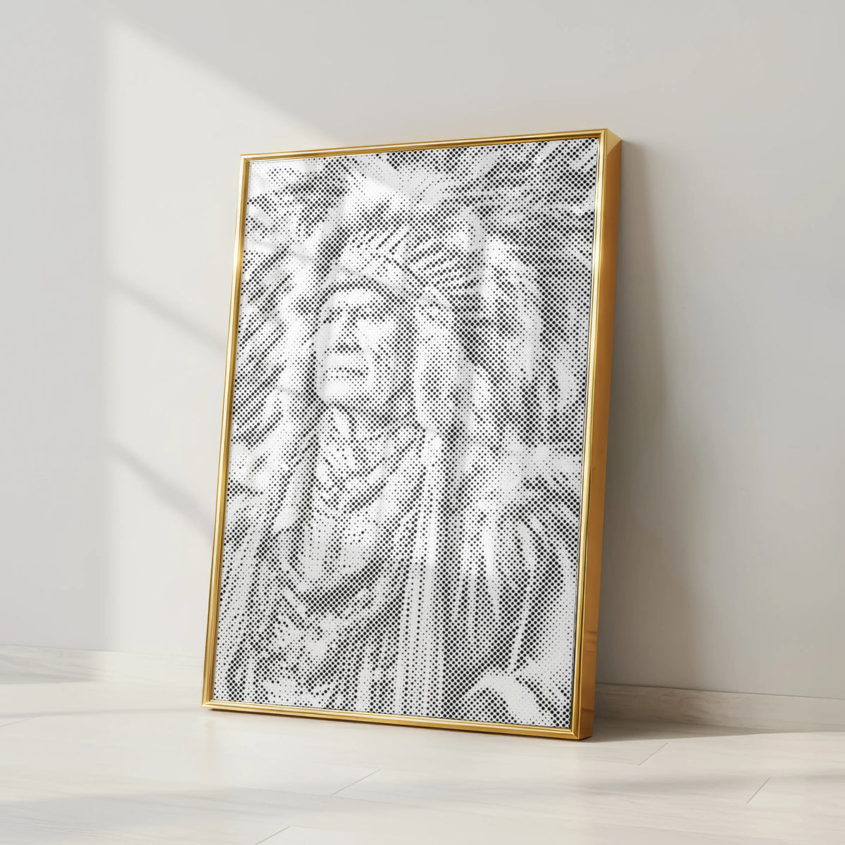 Native American Chief | Dot Painting Kit som färdigt prickmålning motiv