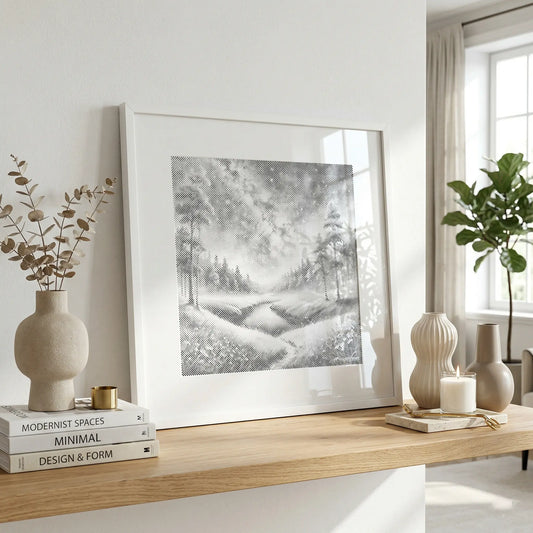 Night Landscape Dot Painting Kit scandi decor
