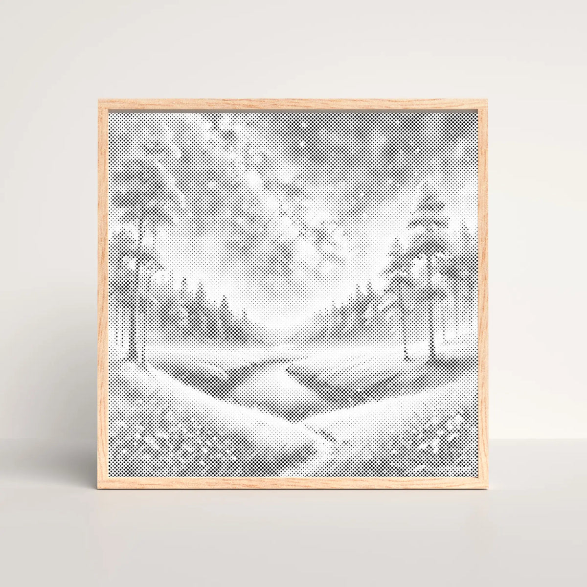 Night Landscape | Dot Painting Kit som färdigt prickmålning motiv