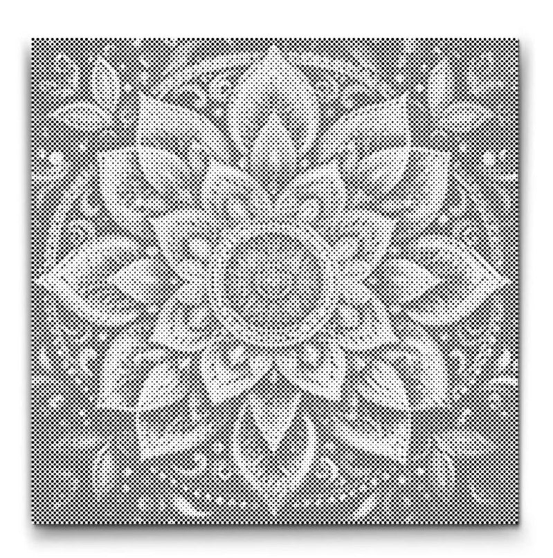 Modern Mandala Wall Art | Dot Painting Kit som färdigt prickmålning motiv