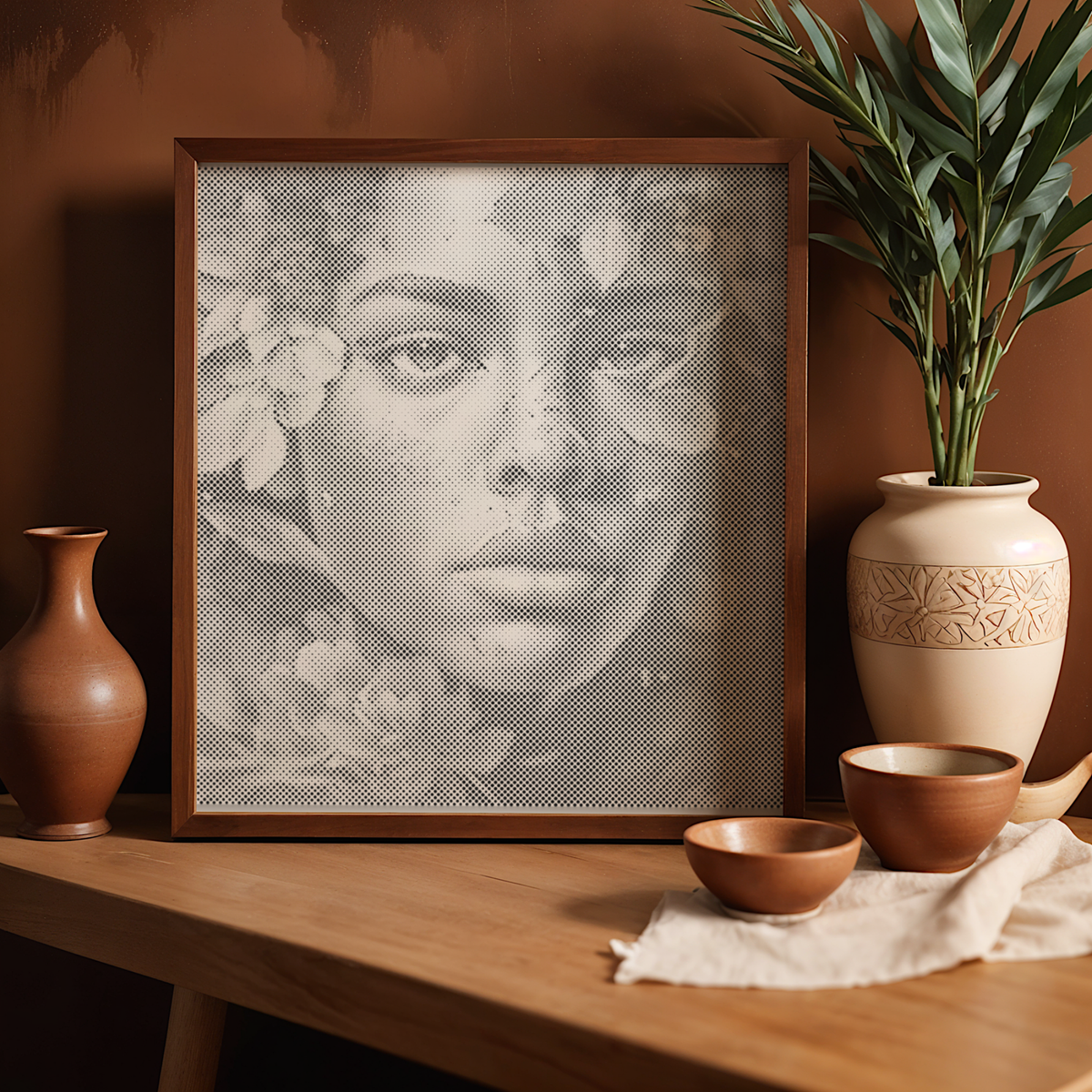 Sensual Woman | Dot Painting Kit som färdigt prickmålning motiv
