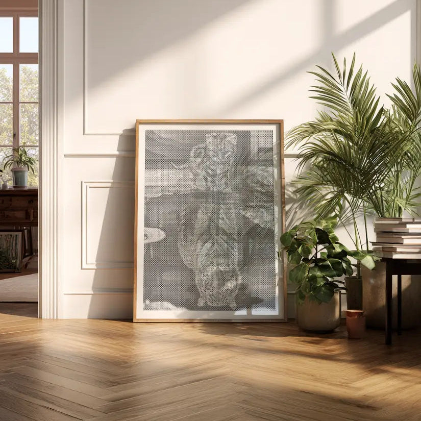 The Tiger Within | Dot Painting Kit som färdigt prickmålning motiv