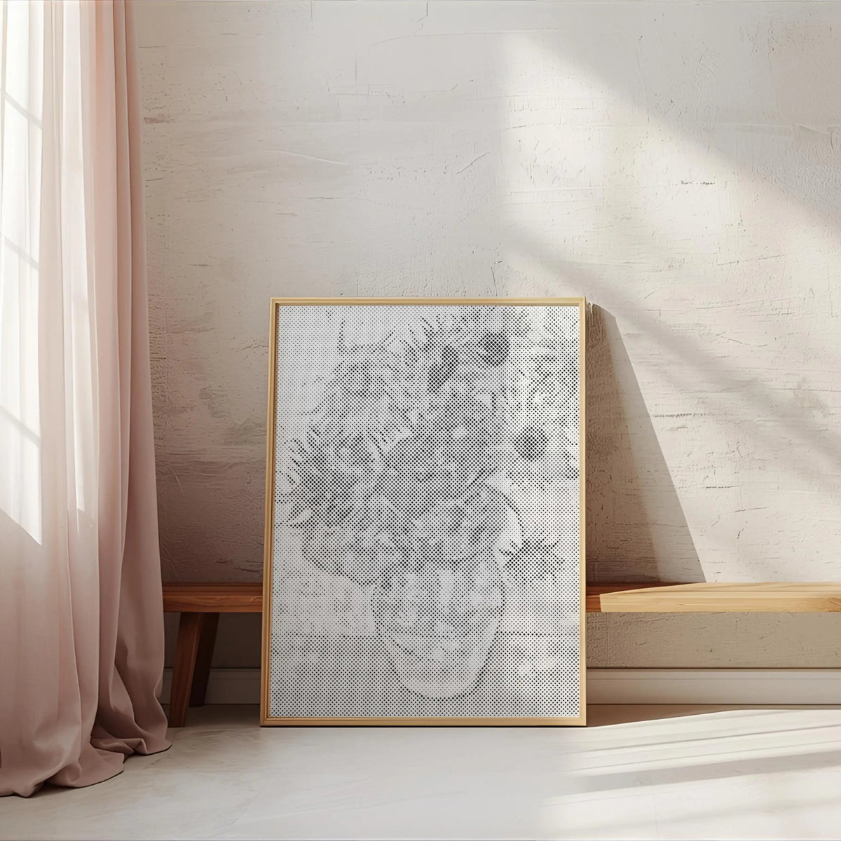 Van Gogh Sunflowers | Dot Painting Kit som färdigt prickmålning motiv