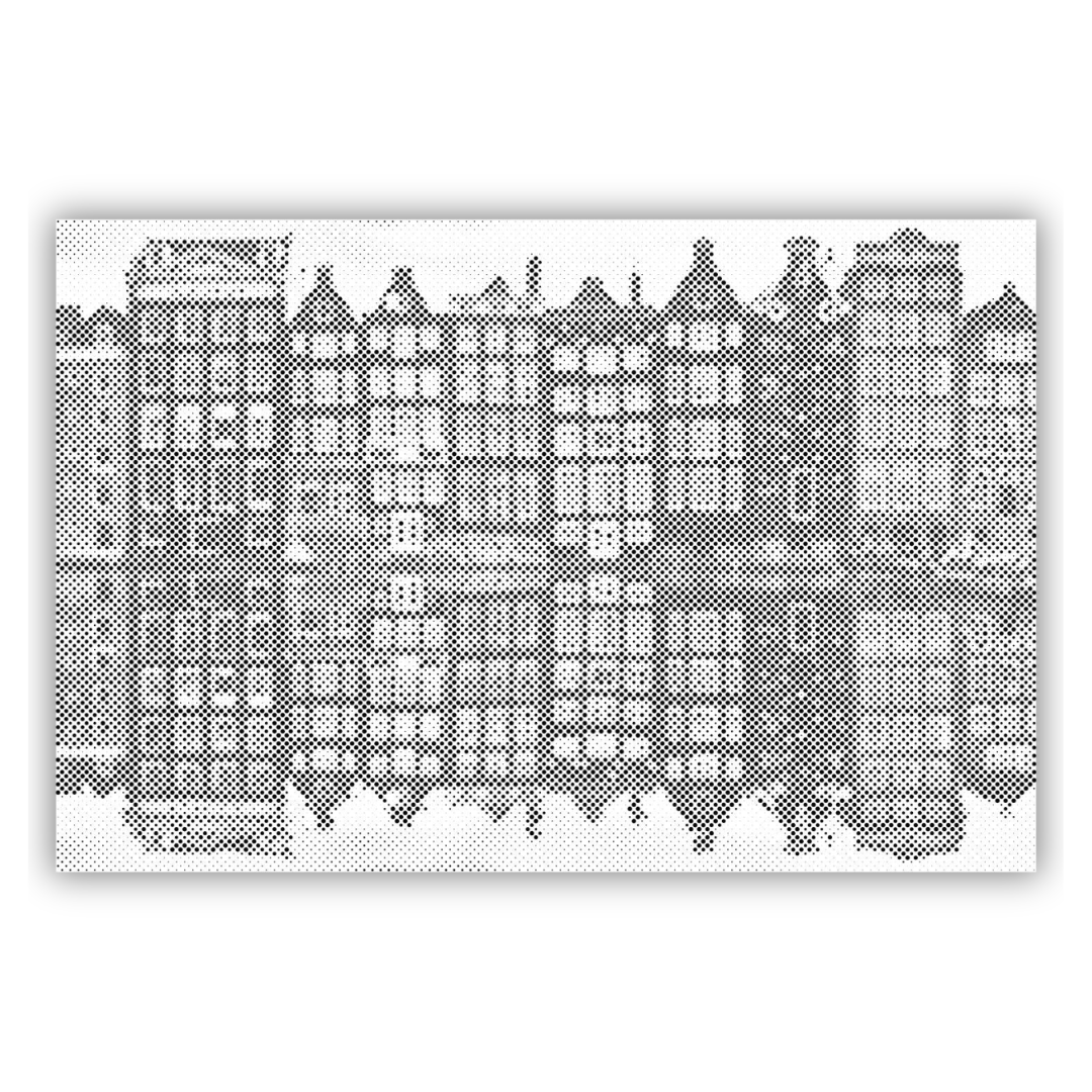 Amsterdams hus | Prickmålning som färdigt prickmålning motiv