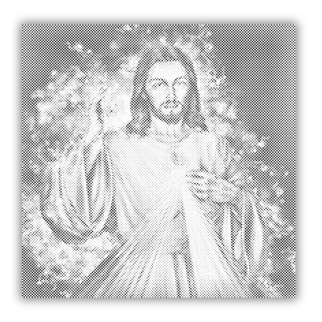 Jesus: The Sequel | Dot Painting Kit som färdigt prickmålning motiv