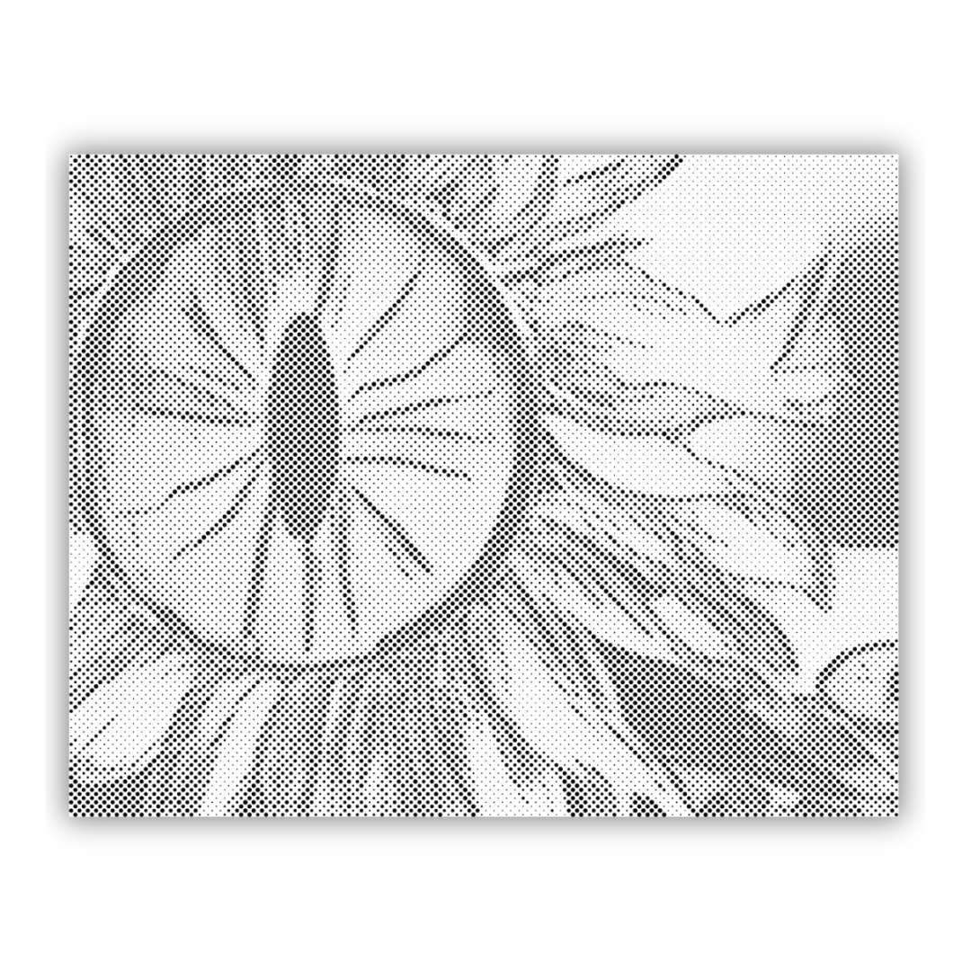 Sunflower Eye | Dot Painting Kit som färdigt prickmålning motiv