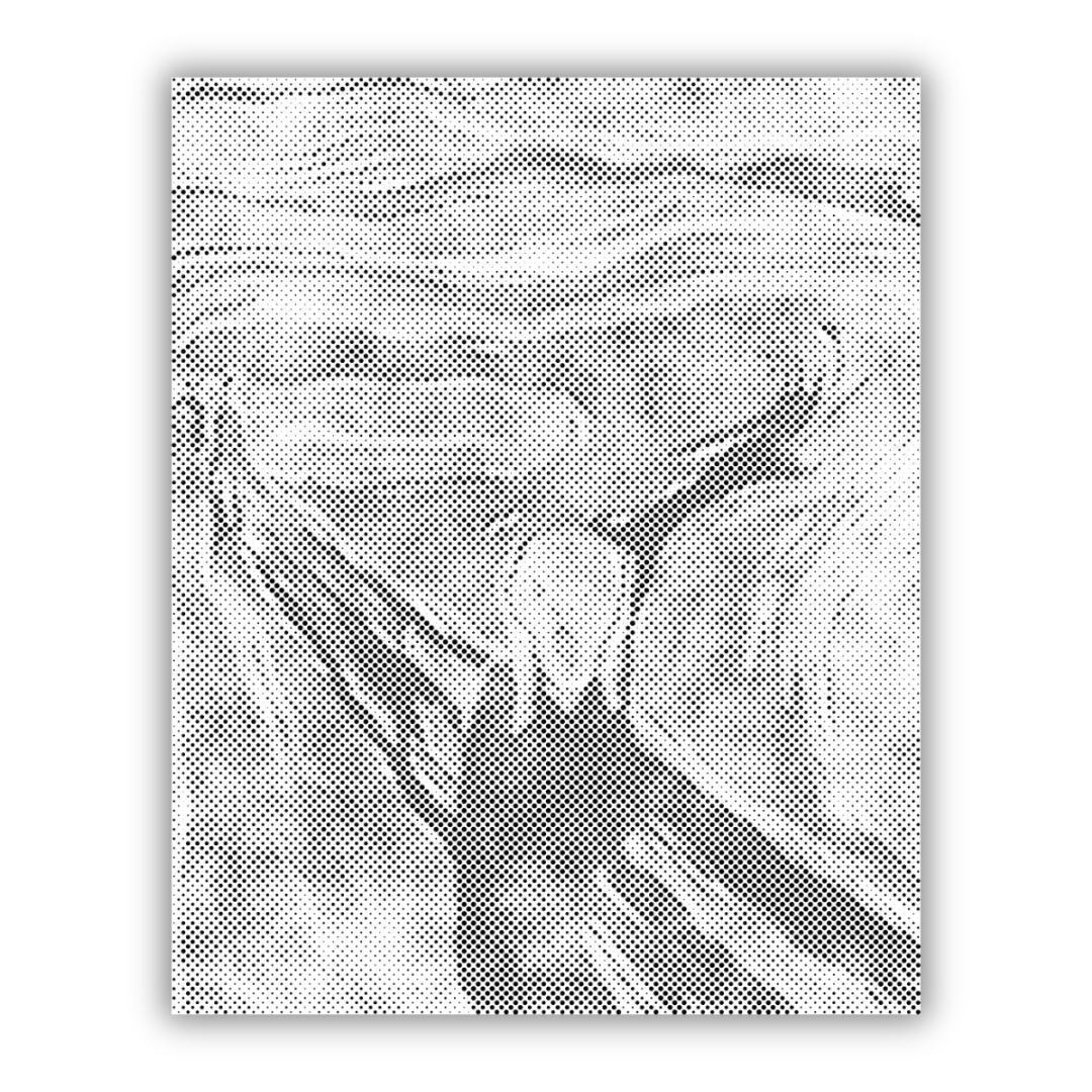 Edvard Munch The Scream | Dot Painting Kit som färdigt prickmålning motiv