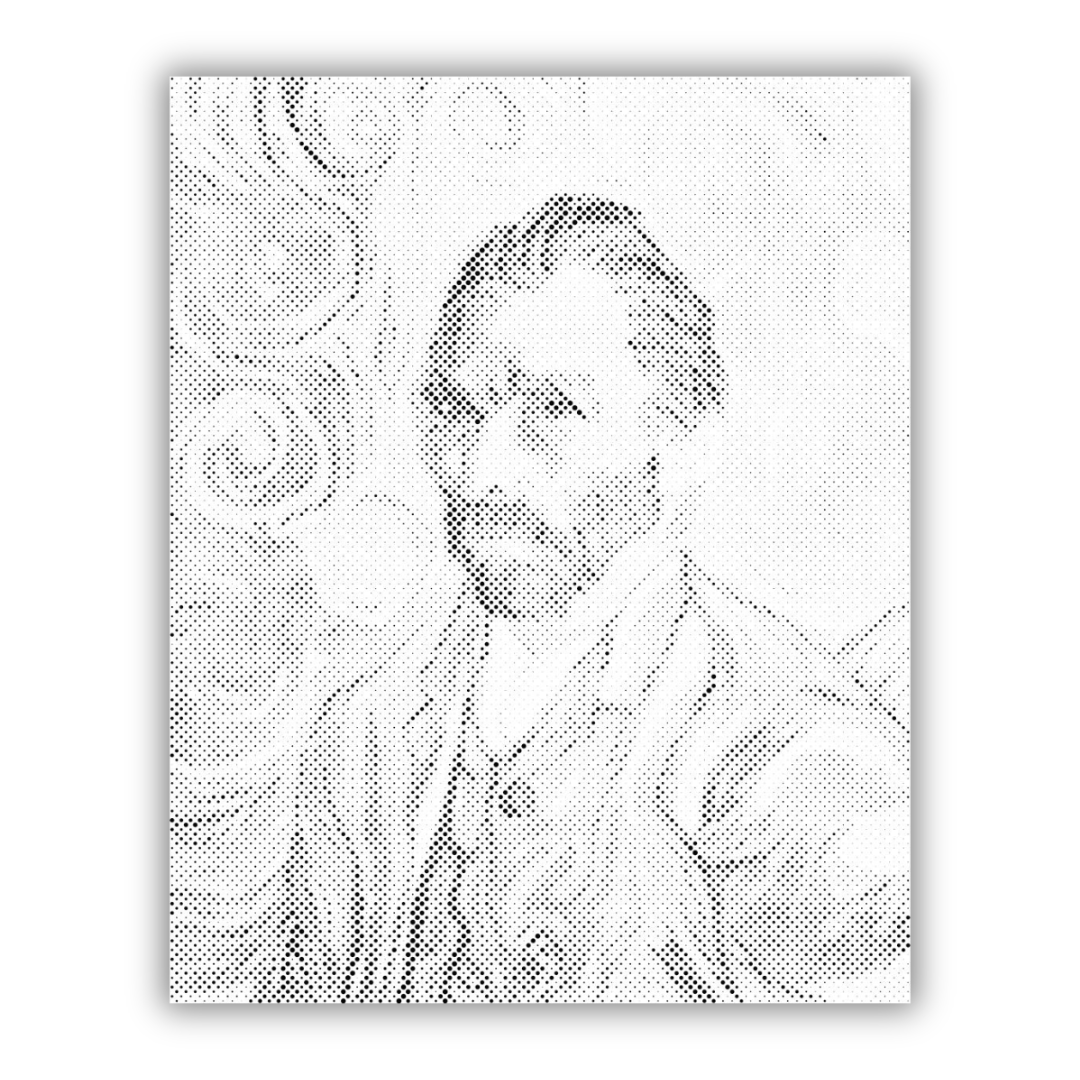 SJÄLVPORTRÄTT av Vincent van Gogh | Prickmålning som färdigt prickmålning motiv