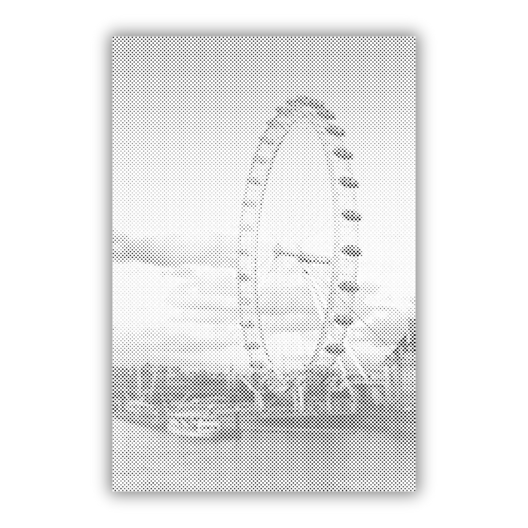 London Eye | Dot Painting Kit som färdigt prickmålning motiv