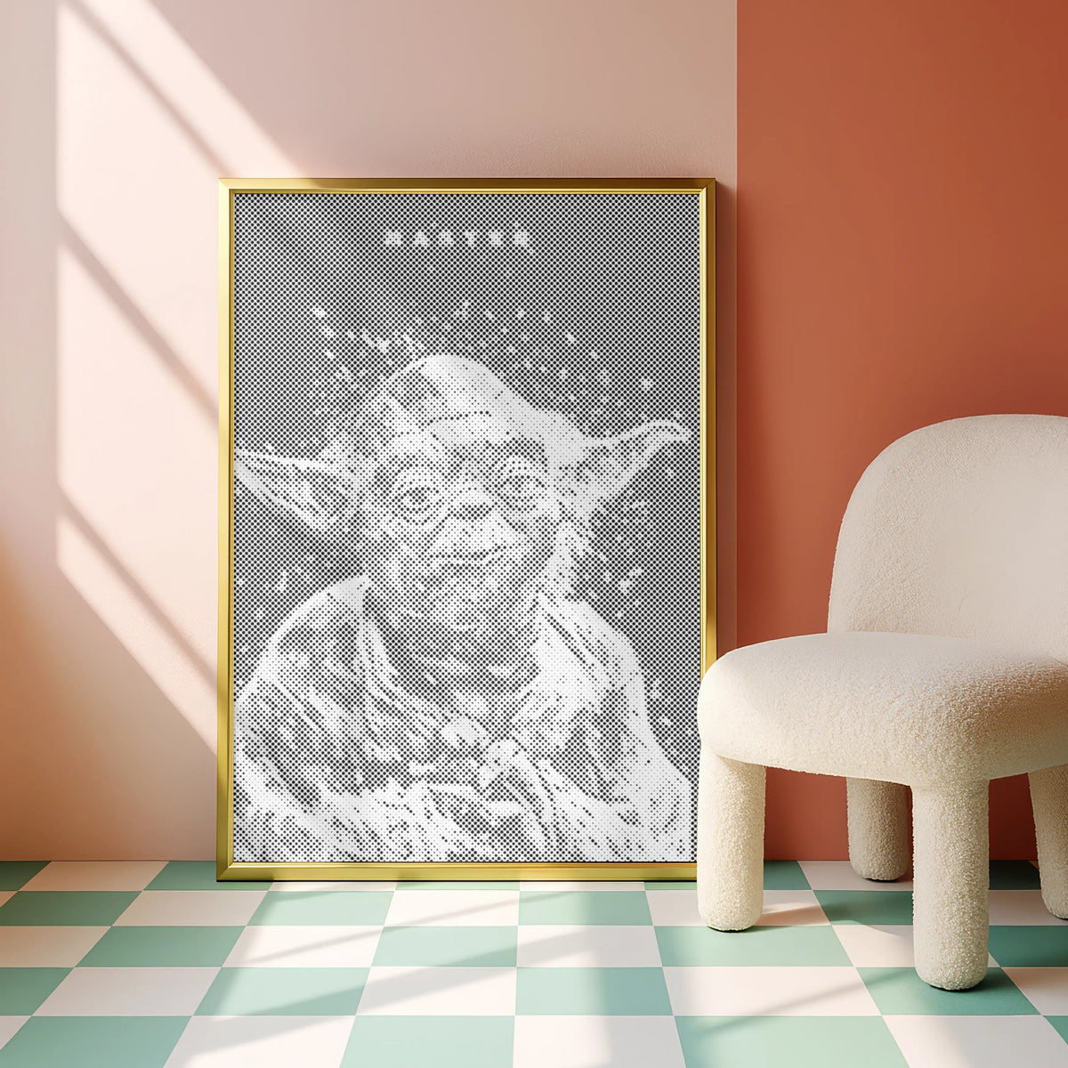 The Quiet Master | Dot Painting Kit som färdigt prickmålning motiv